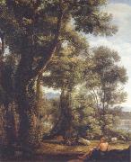 Landscape with a goatherd and goats Claude Lorrain